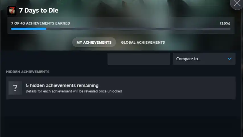 7 Days to Die Hidden Achievements