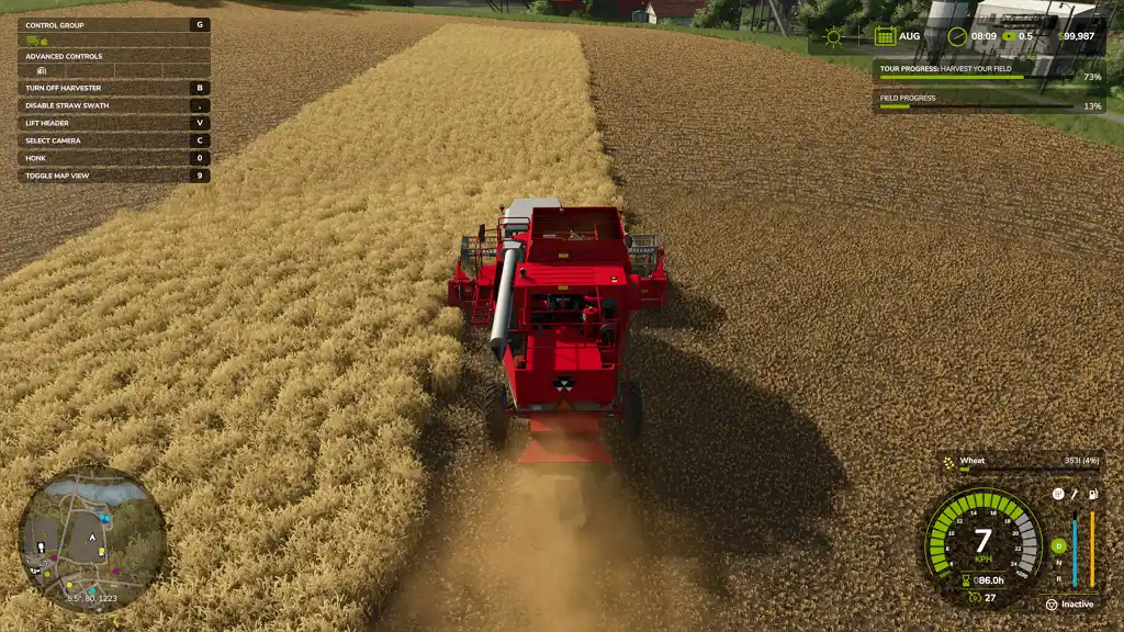 Farming Simulator 25 Harvesting Crops