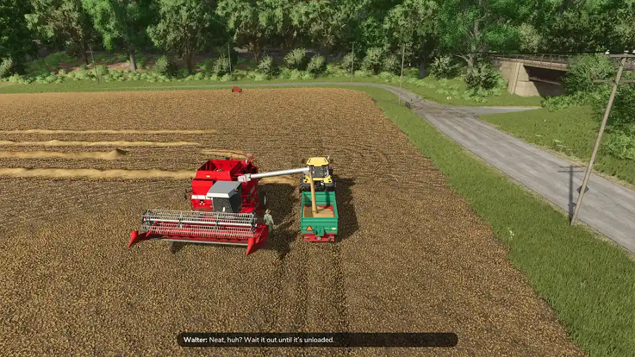 Farming Simulator 25 Unloading Crops