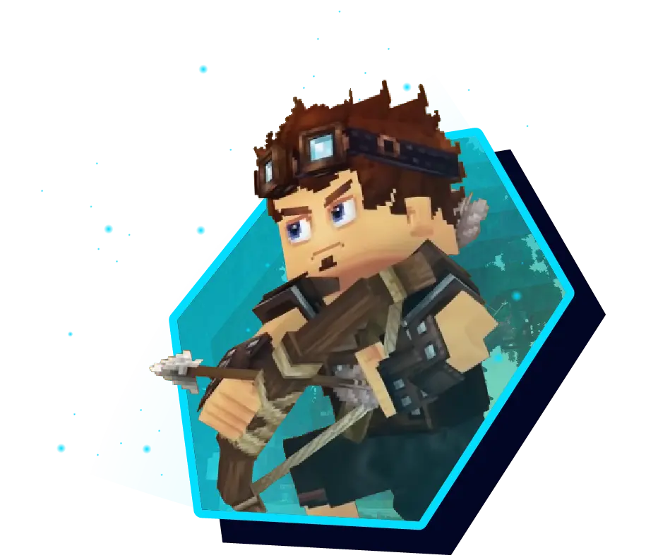 Hytale character with a bow