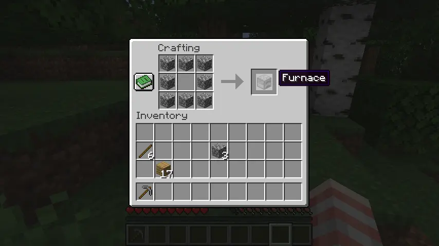 Minecraft Furnace Recipe Screenshot