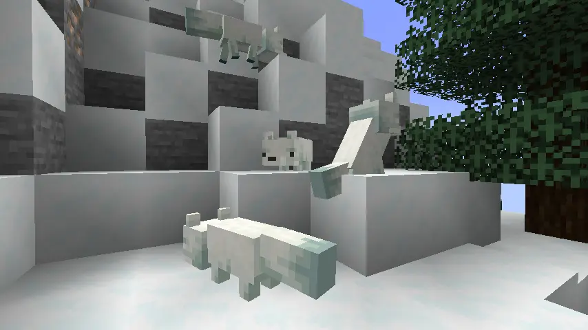 Minecraft Snowy Fox Screenshot