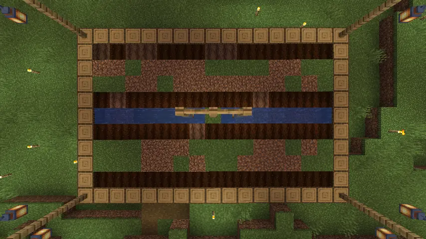 Minecraft Pumpkin & Melon Farm Manual Farming Design Screenshot