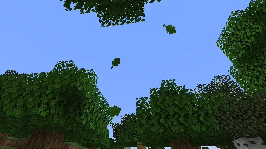 Minecraft Falling Leaves Screenshot