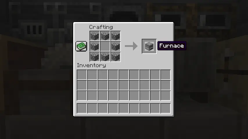 Minecraft Furnace Recipe Screenshot