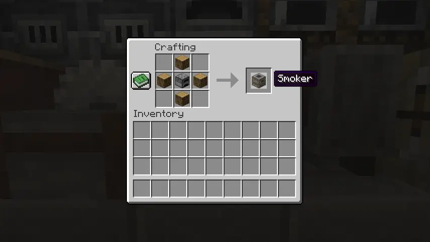 Minecraft Smoker Recipe Screenshot