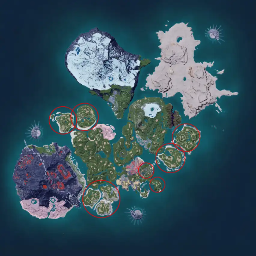 Palworld-Chikipi-Locations