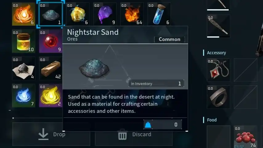 Palworld Nightstar Sand