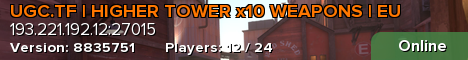 UGC.TF | HIGHER TOWER x10 WEAPONS | EU